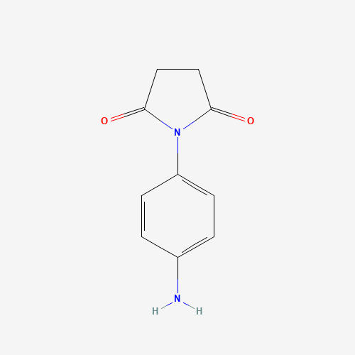 1-(4-aminophenyl)pyrrolidine-2,5-dione (CAS: 34373-09-6) - Chemical Structure and Molecular Formula 