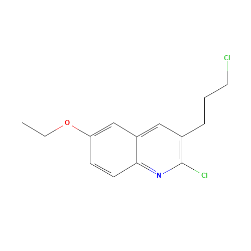 2-chloro-3-(3-chloropropyl)-6-ethoxyquinoline (CAS: 948294-63-1) - Chemical Structure and Molecular Formula 