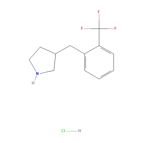 3-[[2-(trifluoromethyl)phenyl]methyl]pyrrolidine;hydrochloride (CAS: 1203681-50-8) - Related Chemical Product