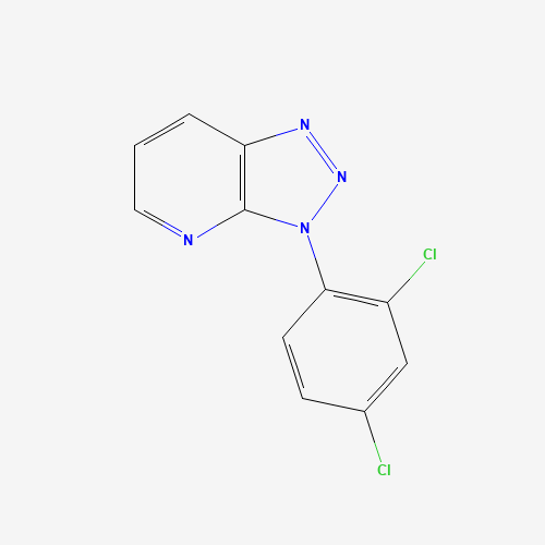 3-(2,4-dichlorophenyl)triazolo[4,5-b]pyridine (CAS: 62052-05-5) - Chemical Structure and Molecular Formula 