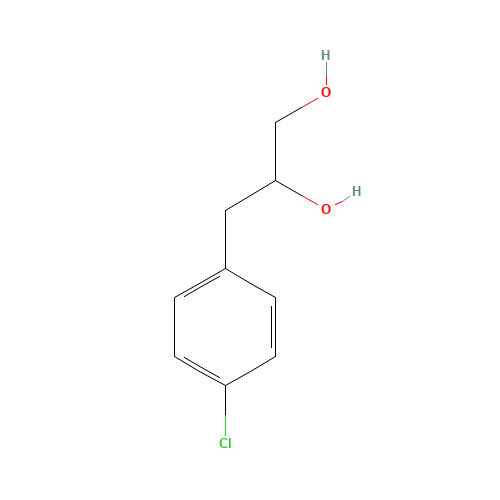 3-(4-chlorophenyl)propane-1,2-diol (CAS: 102877-36-1) - Chemical Structure and Molecular Formula 
