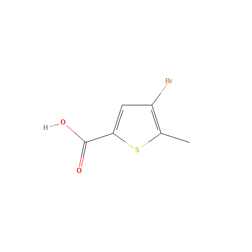 4-bromo-5-methylthiophene-2-carboxylic acid (CAS: 29421-99-6) - Chemical Structure and Molecular Formula 