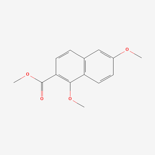 methyl 1,6-dimethoxynaphthalene-2-carboxylate (CAS: 827320-09-2) - Chemical Structure and Molecular Formula 