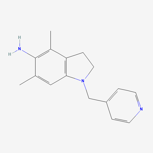 4,6-dimethyl-1-(pyridin-4-ylmethyl)-2,3-dihydroindol-5-amine (CAS: 1114453-56-3) - Related Chemical Product