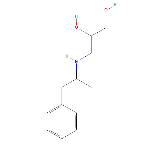 3-(1-phenylpropan-2-ylamino)propane-1,2-diol (CAS: 52055-36-4) - Related Chemical Product