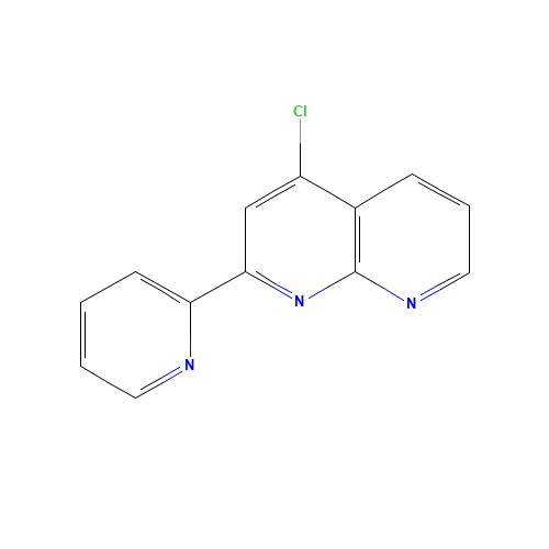 4-chloro-2-pyridin-2-yl-1,8-naphthyridine (CAS: 1330532-91-6) - Chemical Structure and Molecular Formula 