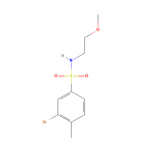 3-bromo-N-(2-methoxyethyl)-4-methylbenzenesulfonamide (CAS: 1240288-01-0) - Related Chemical Product