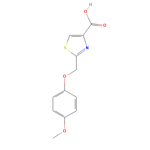 2-[(4-methoxyphenoxy)methyl]-1,3-thiazole-4-carboxylic acid (CAS: 400776-21-8) - Related Chemical Product