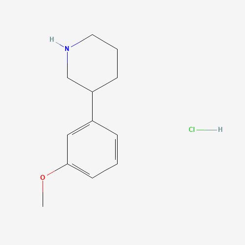 3-(3-methoxyphenyl)piperidine;hydrochloride chemical structure 3-(3-methoxyphenyl)piperidine;hydrochloride (CAS: 19725-18-9) - Chemical Structure and Molecular Formula
