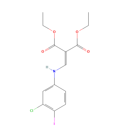 diethyl 2-[(3-chloro-4-iodoanilino)methylidene]propanedioate (CAS: 1021912-99-1) - Related Chemical Product