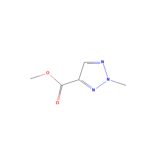 methyl 2-methyltriazole-4-carboxylate (CAS: 105020-39-1) - Chemical Structure and Molecular Formula 
