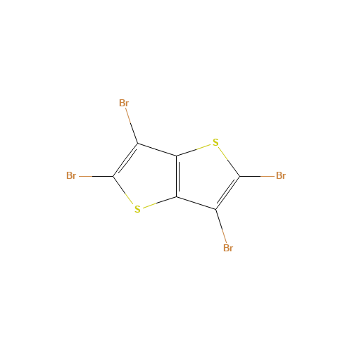2,3,5,6-tetrabromothieno[3,2-b]thiophene (CAS: 124638-53-5) - Chemical Structure and Molecular Formula 