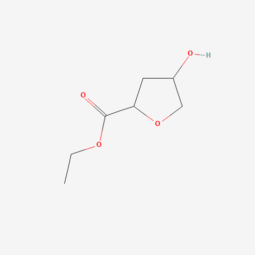 ethyl 4-hydroxyoxolane-2-carboxylate (CAS: 1333319-61-1) - Chemical Structure and Molecular Formula 