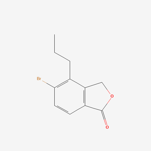 5-bromo-4-propyl-3H-2-benzofuran-1-one (CAS: 1374574-13-6) - Chemical Structure and Molecular Formula 