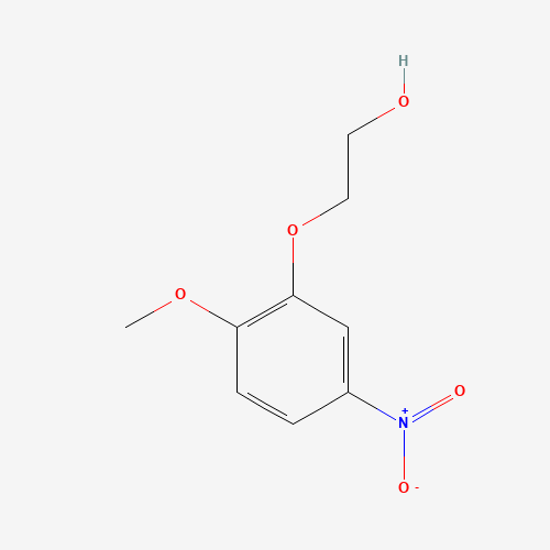 2-(2-methoxy-5-nitrophenoxy)ethanol (CAS: 399580-20-2) - Chemical Structure and Molecular Formula 