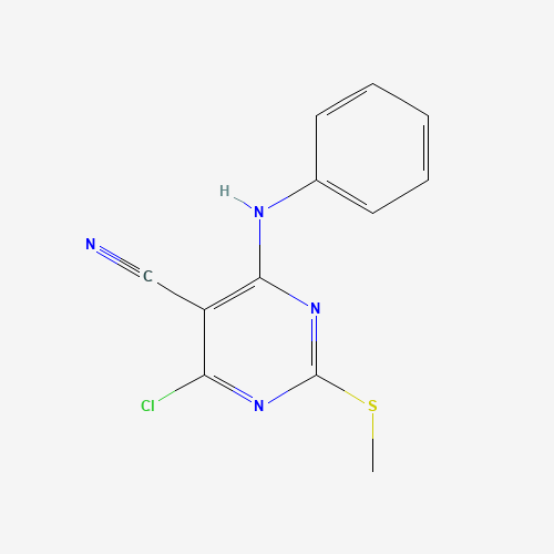4-anilino-6-chloro-2-methylsulfanylpyrimidine-5-carbonitrile (CAS: 200626-36-4) - Related Chemical Product