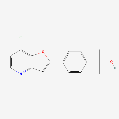 2-[4-(7-chlorofuro[3,2-b]pyridin-2-yl)phenyl]propan-2-ol (CAS: 1360911-32-5) - Related Chemical Product