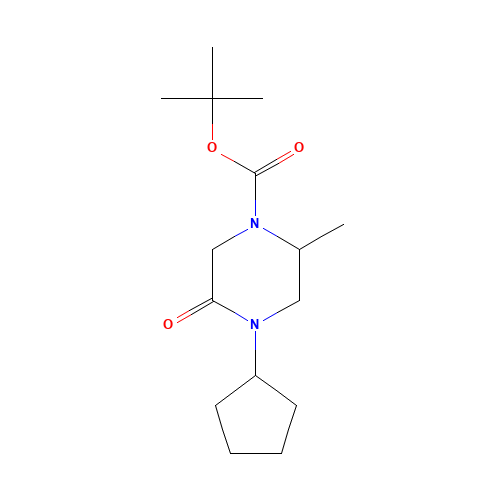 tert-butyl 4-cyclopentyl-2-methyl-5-oxopiperazine-1-carboxylate (CAS: 1284246-37-2) - Related Chemical Product