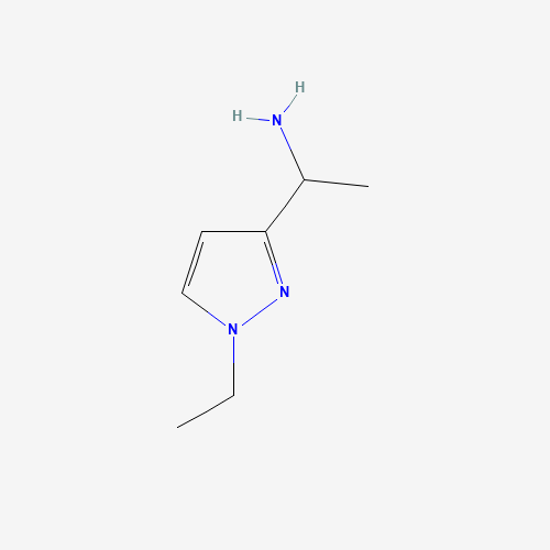 1-(1-ethylpyrazol-3-yl)ethanamine (CAS: 911788-34-6) - Related Chemical Product