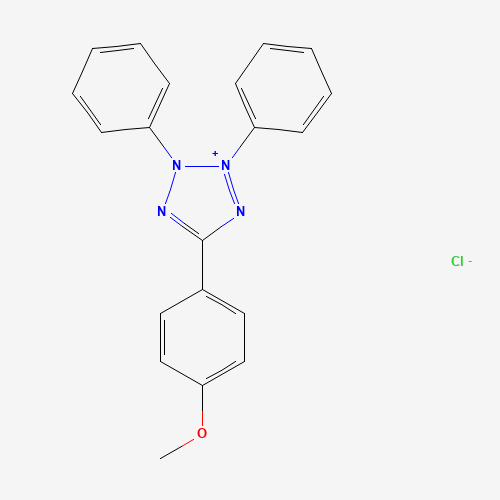5-(4-methoxyphenyl)-2,3-diphenyl-1H-tetrazol-1-ium;chloride (CAS: 10560-45-9) - Related Chemical Product