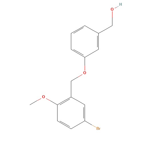 [3-[(5-bromo-2-methoxyphenyl)methoxy]phenyl]methanol (CAS: 1283309-79-4) - Related Chemical Product