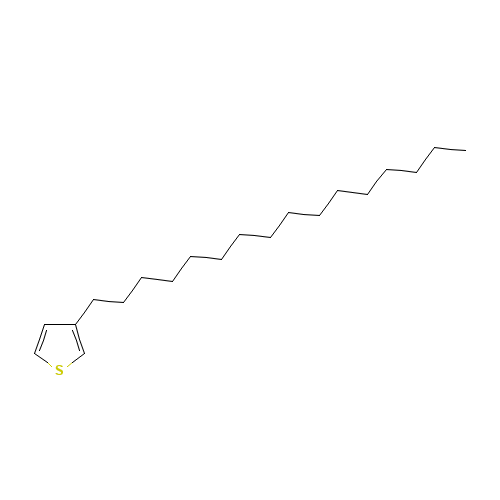 3-hexadecylthiophene (CAS: 119269-24-8) - Chemical Structure and Molecular Formula 