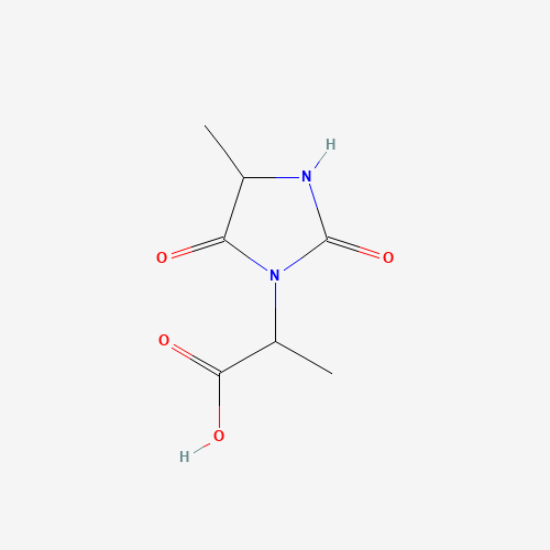 2-(4-methyl-2,5-dioxoimidazolidin-1-yl)propanoic acid (CAS: 556080-37-6) - Chemical Structure and Molecular Formula 