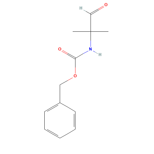 benzyl N-(2-methyl-1-oxopropan-2-yl)carbamate (CAS: 114856-91-6) - Chemical Structure and Molecular Formula 