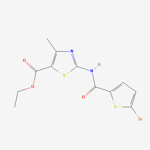 ethyl 2-[(5-bromothiophene-2-carbonyl)amino]-4-methyl-1,3-thiazole-5-carboxylate (CAS: 361160-10-3) - Related Chemical Product