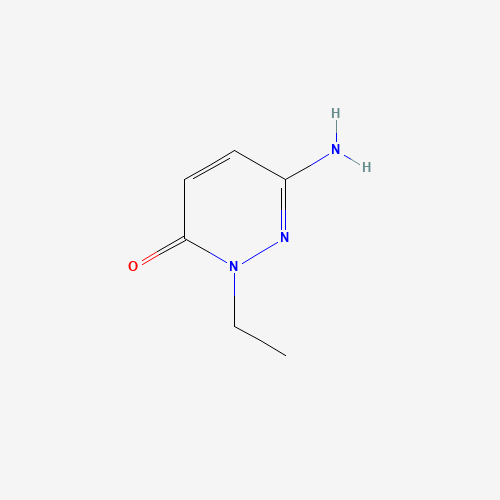6-amino-2-ethylpyridazin-3-one (CAS: 143128-76-1) - Chemical Structure and Molecular Formula 