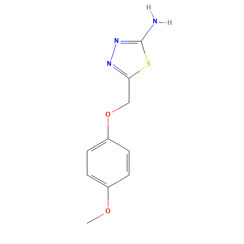 5-[(4-methoxyphenoxy)methyl]-1,3,4-thiadiazol-2-amine (CAS: 364360-13-4) - Related Chemical Product