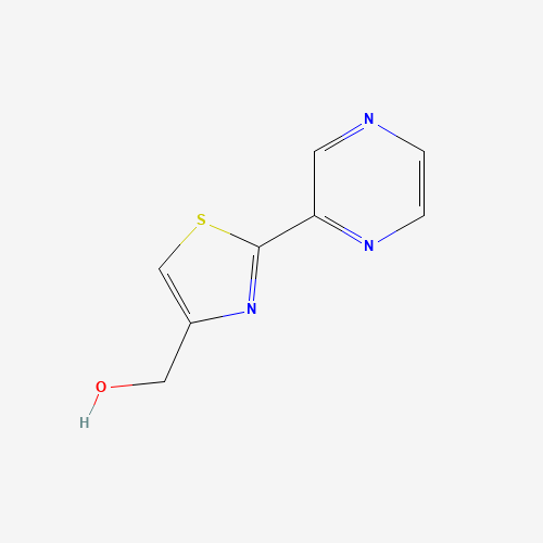 (2-pyrazin-2-yl-1,3-thiazol-4-yl)methanol (CAS: 805250-60-6) - Chemical Structure and Molecular Formula 