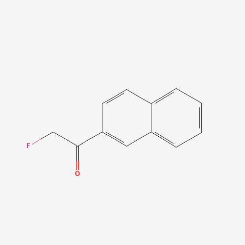 2-fluoro-1-naphthalen-2-ylethanone (CAS: 71365-99-6) - Chemical Structure and Molecular Formula 