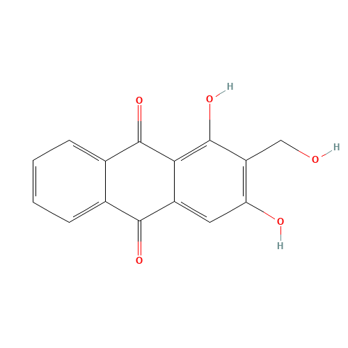 1,3-dihydroxy-2-(hydroxymethyl)anthracene-9,10-dione (CAS: 478-08-0) - Related Chemical Product