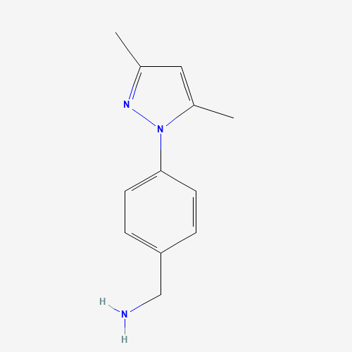[4-(3,5-dimethylpyrazol-1-yl)phenyl]methanamine (CAS: 930111-11-8) - Related Chemical Product