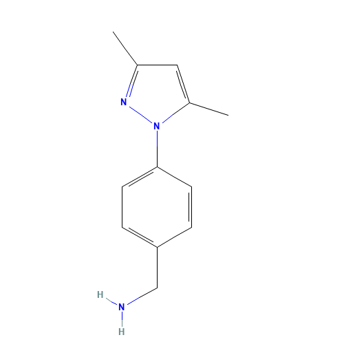[4-(3,5-dimethylpyrazol-1-yl)phenyl]methanamine (CAS: 930111-11-8) - Related Chemical Product