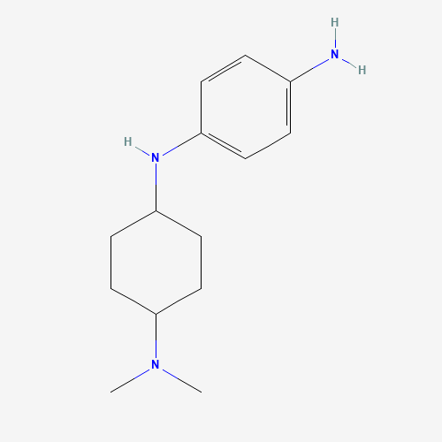 4-N-[4-(dimethylamino)cyclohexyl]benzene-1,4-diamine (CAS: 1431325-16-4) - Chemical Structure and Molecular Formula 