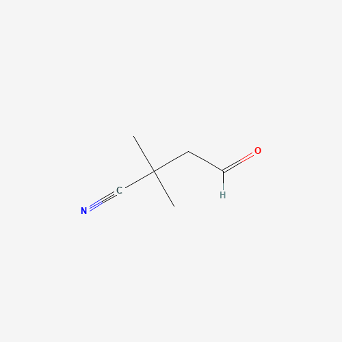 2,2-dimethyl-4-oxobutanenitrile (CAS: 18240-73-8) - Chemical Structure and Molecular Formula 