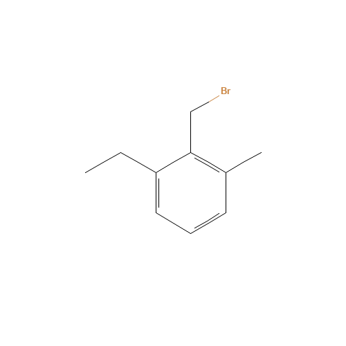 2-(bromomethyl)-1-ethyl-3-methylbenzene (CAS: 910777-34-3) - Chemical Structure and Molecular Formula 