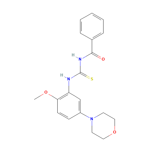 N-[(2-methoxy-5-morpholin-4-ylphenyl)carbamothioyl]benzamide (CAS: 383870-86-8) - Related Chemical Product