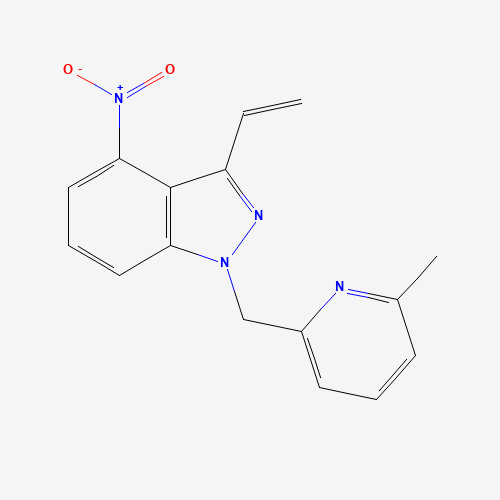 3-ethenyl-1-[(6-methylpyridin-2-yl)methyl]-4-nitroindazole (CAS: 1313409-16-3) - Related Chemical Product