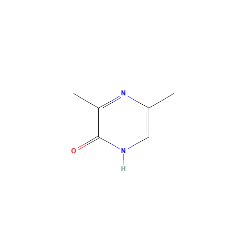 3,5-dimethyl-1H-pyrazin-2-one (CAS: 60187-00-0) - Chemical Structure and Molecular Formula 