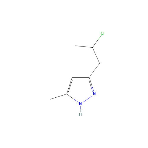 3-(2-chloropropyl)-5-methyl-1H-pyrazole (CAS: 54055-33-3) - Related Chemical Product