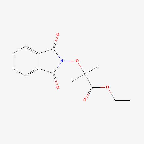 ethyl 2-(1,3-dioxoisoindol-2-yl)oxy-2-methylpropanoate (CAS: 40674-21-3) - Chemical Structure and Molecular Formula 