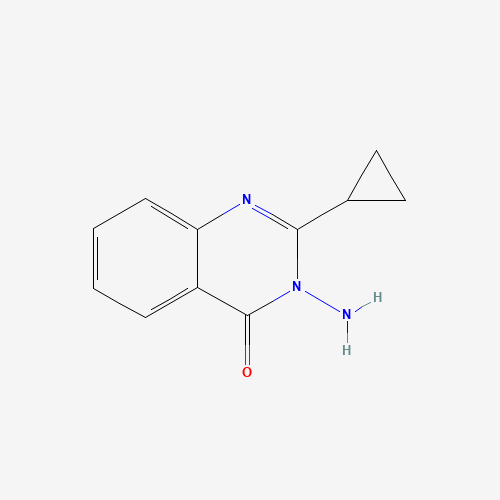 3-amino-2-cyclopropylquinazolin-4-one (CAS: 919028-65-2) - Chemical Structure and Molecular Formula 