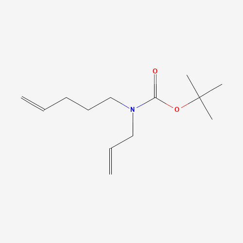 tert-butyl N-pent-4-enyl-N-prop-2-enylcarbamate (CAS: 281219-24-7) - Chemical Structure and Molecular Formula 