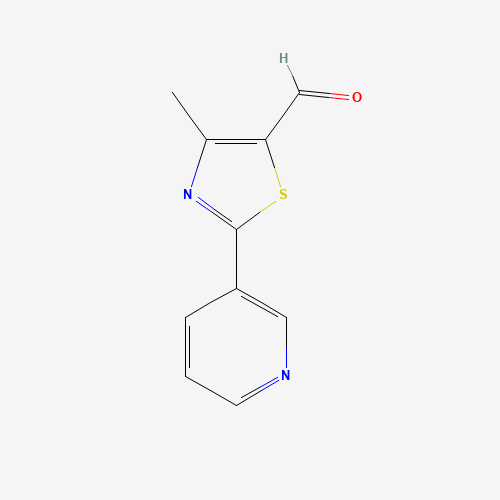 4-methyl-2-pyridin-3-yl-1,3-thiazole-5-carbaldehyde (CAS: 958443-39-5) - Chemical Structure and Molecular Formula 