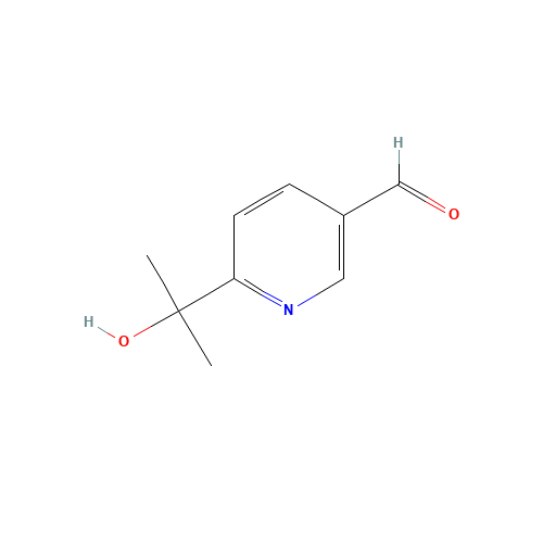 6-(2-hydroxypropan-2-yl)pyridine-3-carbaldehyde (CAS: 956723-10-7) - Chemical Structure and Molecular Formula 