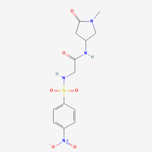 N-(1-methyl-5-oxopyrrolidin-3-yl)-2-[(4-nitrophenyl)sulfonylamino]acetamide (CAS: 1284249-14-4) - Related Chemical Product