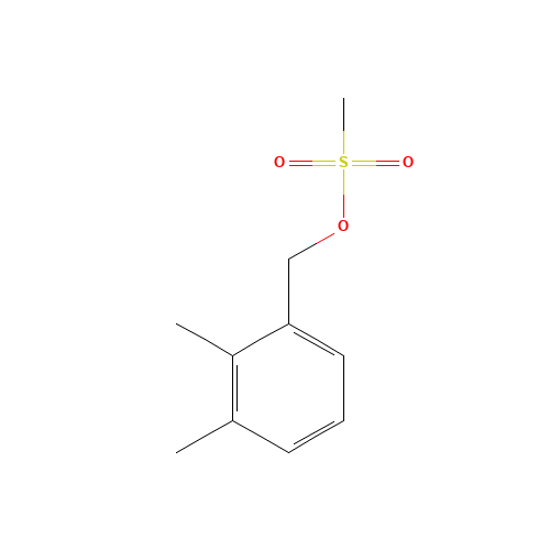 (2,3-dimethylphenyl)methyl methanesulfonate (CAS: 1266728-07-7) - Chemical Structure and Molecular Formula 